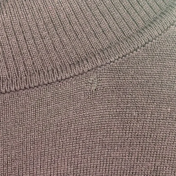 Lululemon Merino Wool Sit In Lotus Wrap ll Sweater Size 12 Heathered Plum - Picture 12 of 12